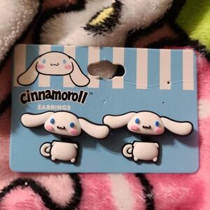 Sanrio Cinnamoroll Double Sided Two Piece Earrings Accessory Hello Kitty Kawaii